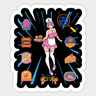 Cute anime nurse Sticker